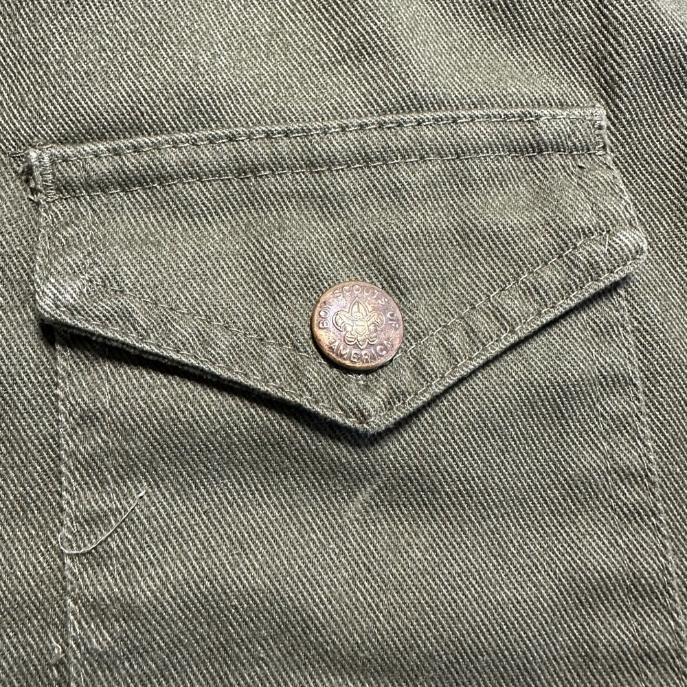 VTG Boy Scouts of America Uniform Pants  Green Cargo Shorts BSA - Picture 4 of 10